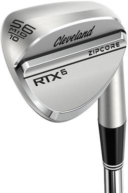 Cleveland RTX 6 ZipCore Tour Satin Full Grind Wedge - Golf Club - Lob Wedge - 58° Loft - Wedgeflex Flex - True Temper Dynamic Gold Tour Issue Spinner Shaft - Men