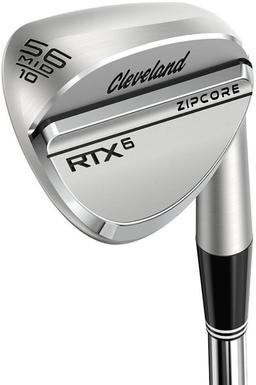Cleveland RTX 6 ZipCore Tour Satin Mid Grind Wedge - Golf Club - Left Handed - Sand Wedge - 56° Loft - Wedgeflex Flex - True Temper Dynamic Gold Tour Issue Spinner Shaft - Men