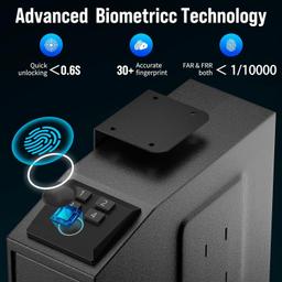 Clutto Biometric Slider Gun Safe for Handgun