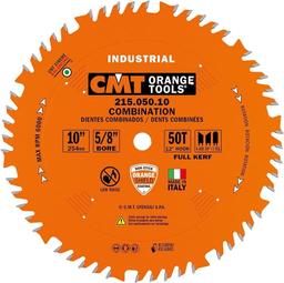 CMT 215.050.10 10" x 50 Teeth Combination Blade - Orange