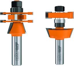 CMT 800.624.11 Adjustable shaker Router Bit Set (3Pc) - Silver