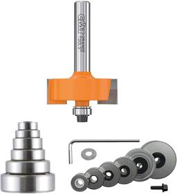 CMT 835.001.11 Rabbeting Set 1/4" Shank - Orange