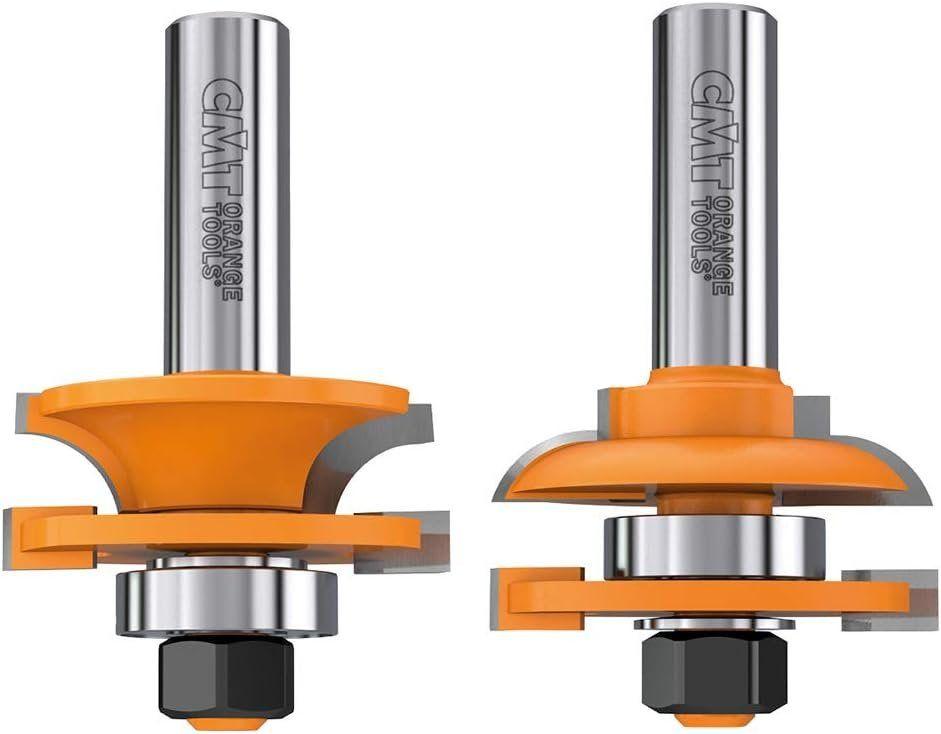 CMT  891.502.11 2-Piece Rail & Stile Bit Set - Orange - Premium