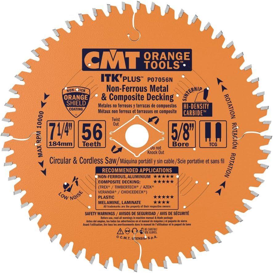 CMT  P07056N 5/8" Bore ITK Plus Non-Ferrous Metal - Orange - Premium