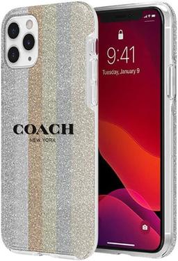 Coach Protective Case for iPhone 11 Pro - Neutral Silver Glitter