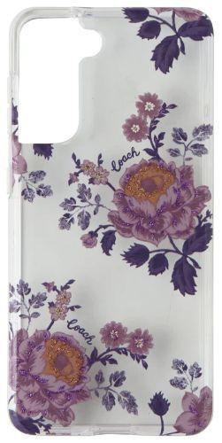 Coach Protective Phone Case for S21/S21 (5G) - Moody Floral Purple