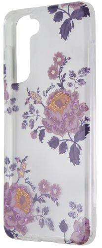 Coach Protective Phone Case for S21/S21 (5G) - Moody Floral Purple