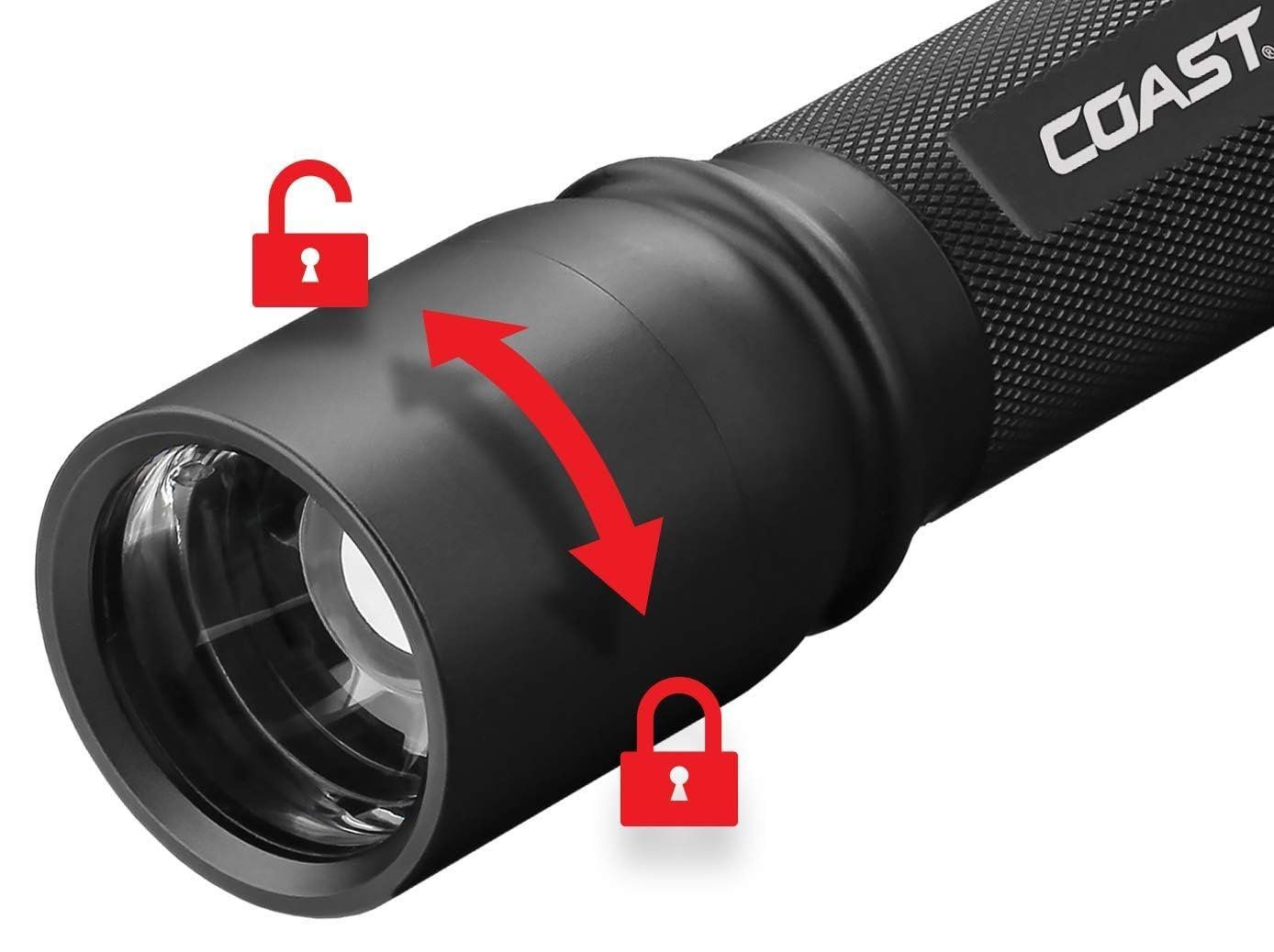 Coast HP7 Focusing LED Flashlight - Black