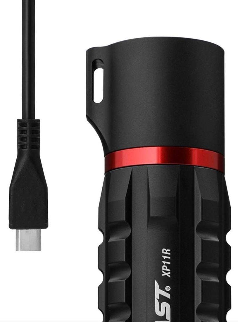 Coast XP11R Rechargeable Dual Power LED Flashlight - Black