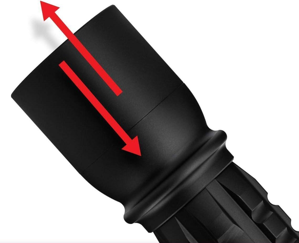 Coast XP11R Rechargeable Dual Power LED Flashlight - Black