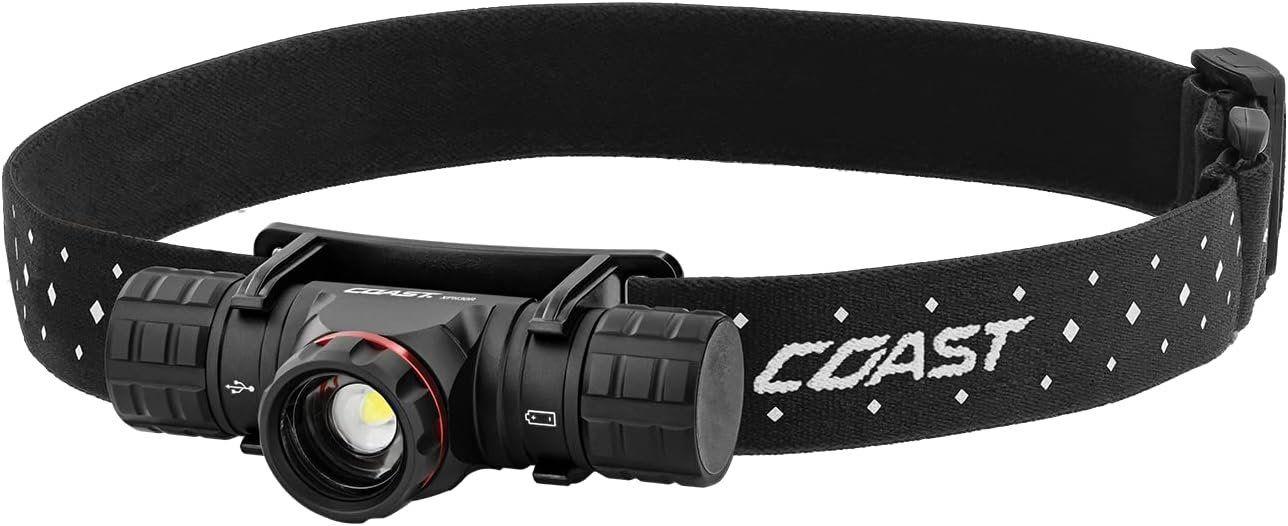 Coast  XPH30R USB-C Rechargeable Dual Power Headlamp - Black - Premium