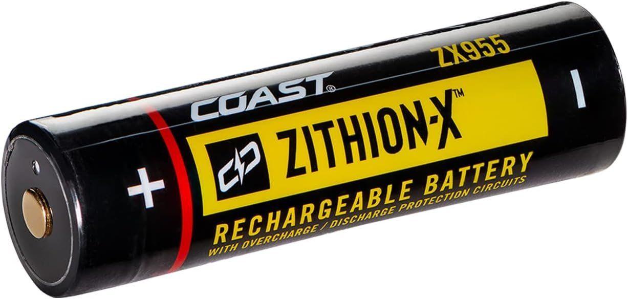 Coast  ZX955 ZITHION-X Li-Ion Rechargeable Battery - Black - Premium