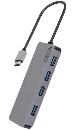CODi 5-in-1 Multi-Port Hub (A01065) - Grey