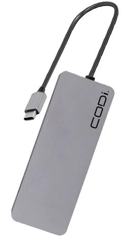 CODi 5-in-1 Multi-Port Hub (A01065) - Grey