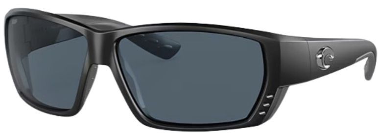 Costa Del Mar Tuna Alley Sunglasses 06S9009 - Matte Black Frame/Grey Lens