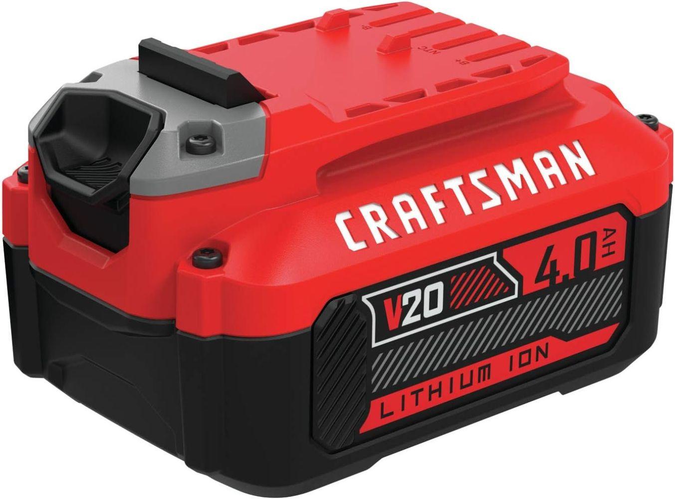 Craftsman CMCB204R V20* 4.0Ah Lithium Ion Battery - Red/Black
