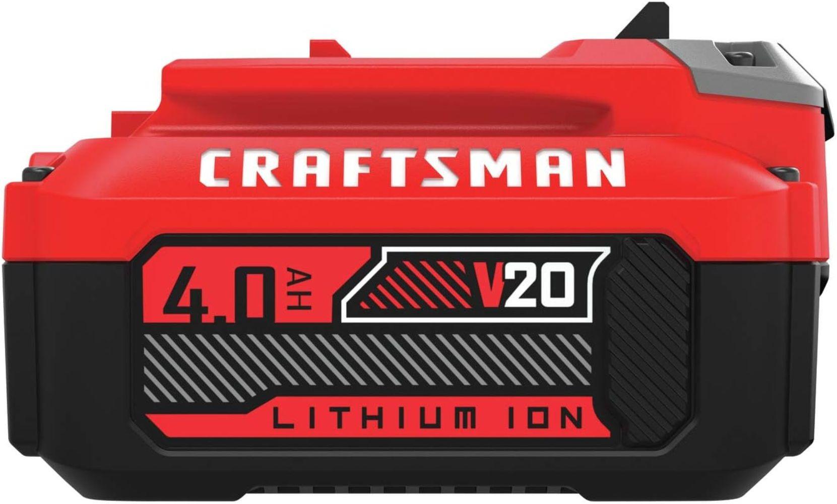 Craftsman CMCB204R V20* 4.0Ah Lithium Ion Battery - Red/Black