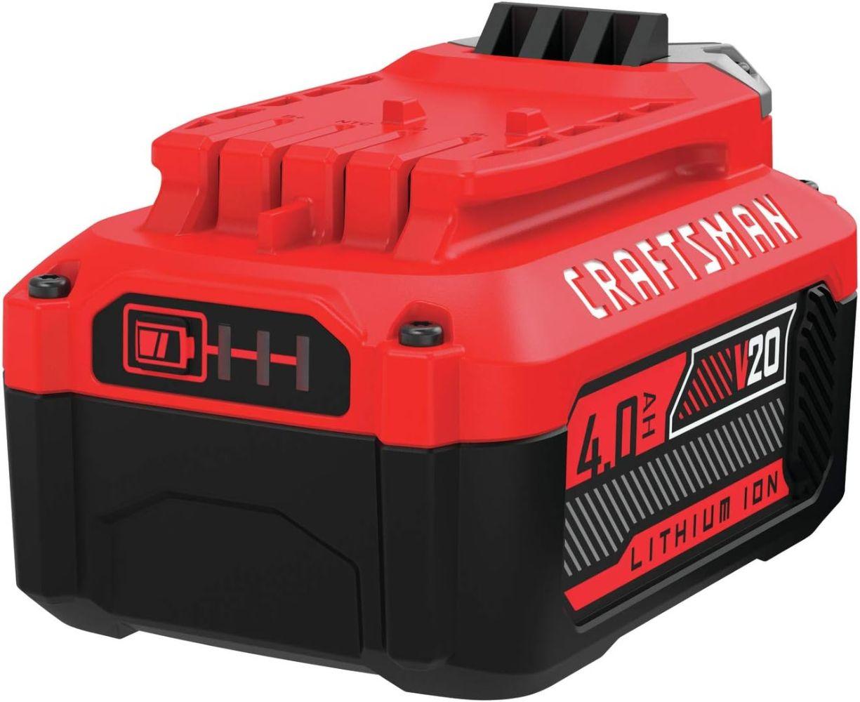 Craftsman CMCB204R V20* 4.0Ah Lithium Ion Battery - Red/Black