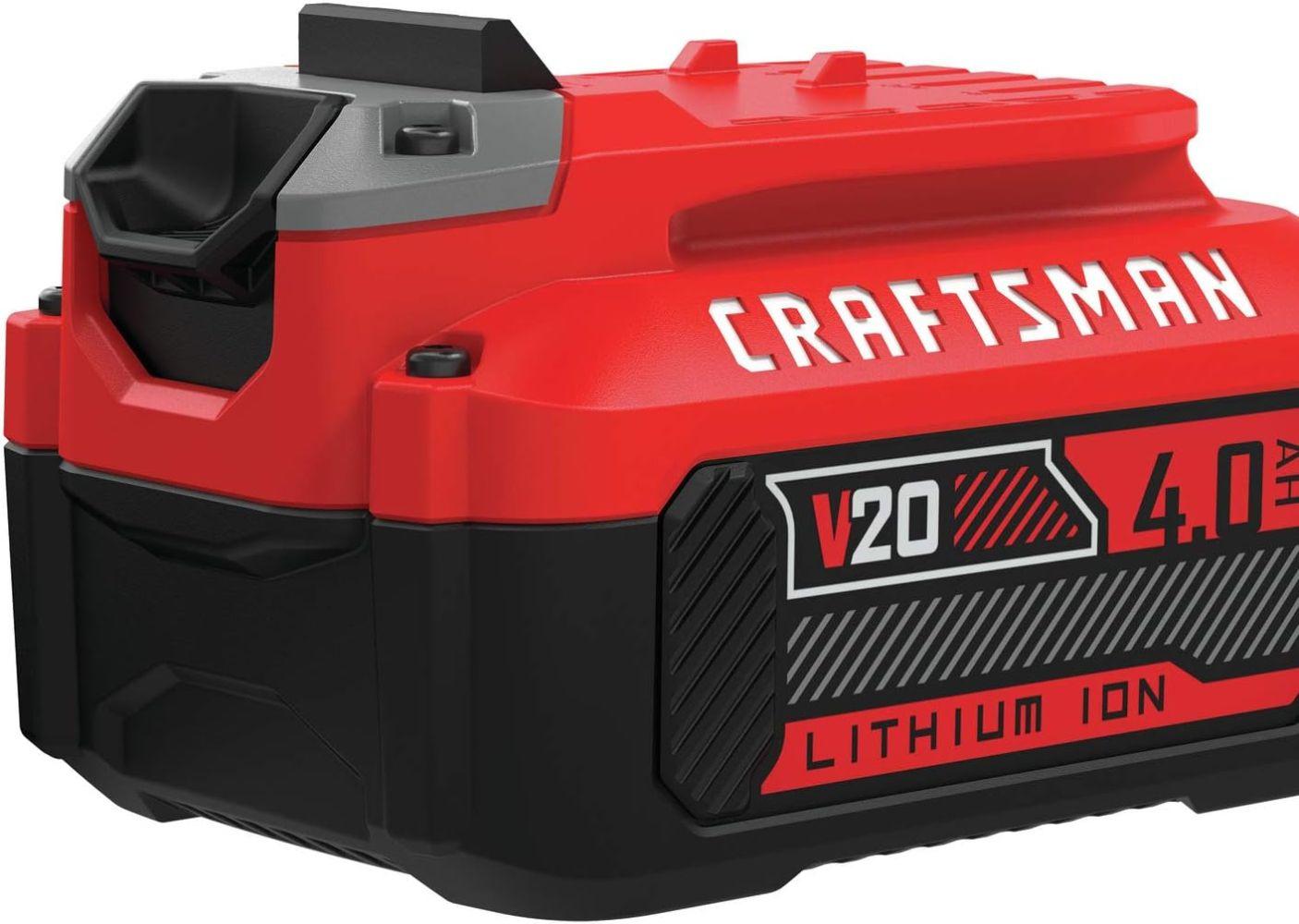 Craftsman CMCB204R V20* 4.0Ah Lithium Ion Battery - Red/Black
