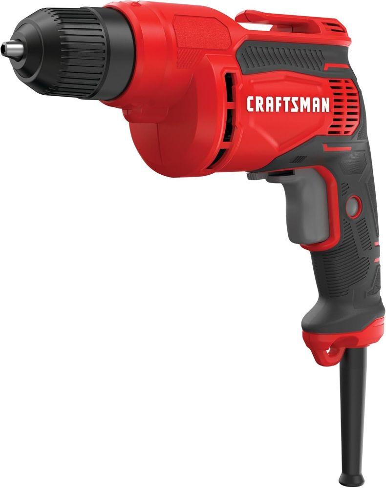 CRAFTSMAN  CMED731-R 7 Amp 3/8 in. Drill/Driver - Red - Excellent