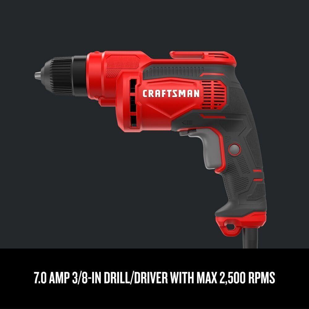 CRAFTSMAN CMED731-R 7 Amp 3/8 in. Drill/Driver - Red