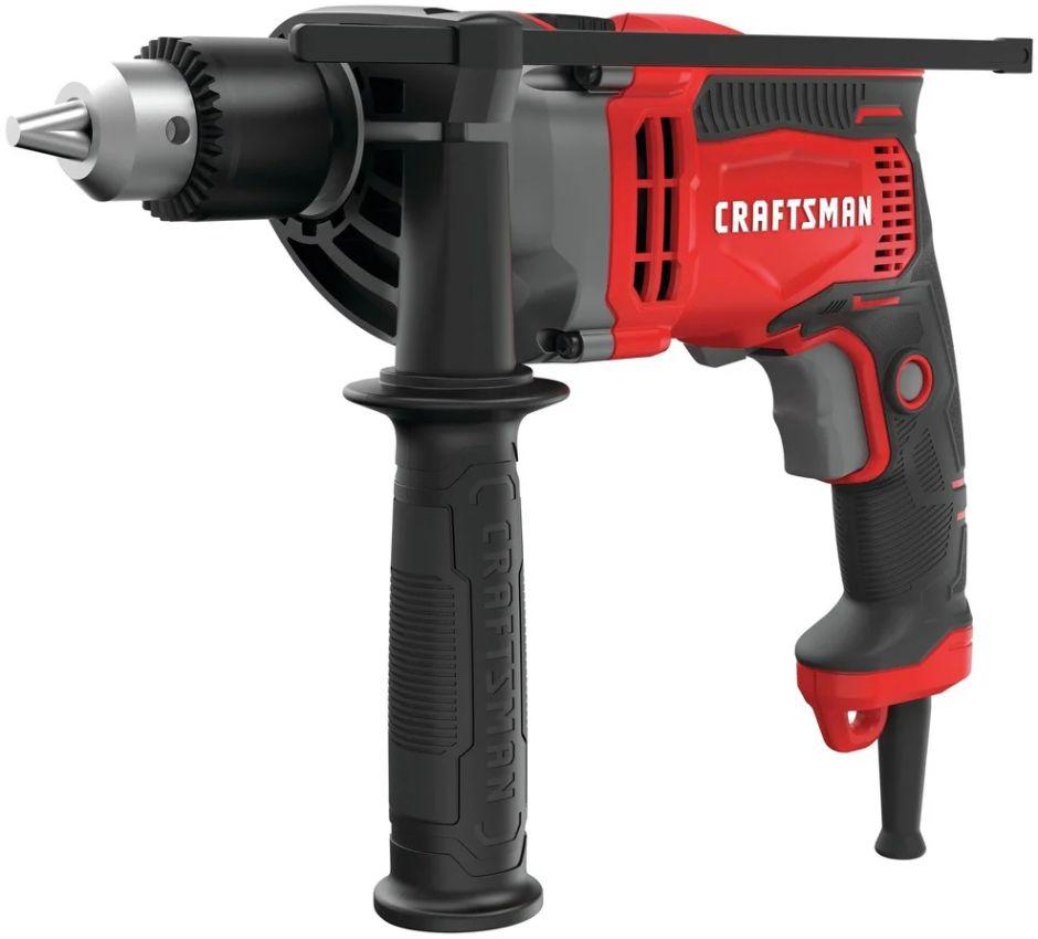 CRAFTSMAN  CMED741-R 7 Amp 1/2 in. Hammer Drill - Red - Excellent