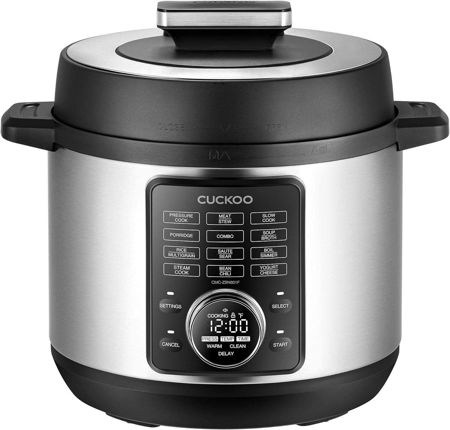 Cuckoo  6-Quart 8-in-1 Pressure Cooker (CMC-ZSN601F) - Stainless Steel/Black - Excellent