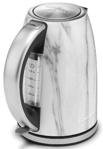 Cuisinart JK17-MTG Electric Cordless 1.7-Liter Tea Kettle, Marble- Certified Refurbished