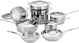 Cuisinart 77-14 Chef's Classic Cookware Set 14-Piece - Stainless Steel