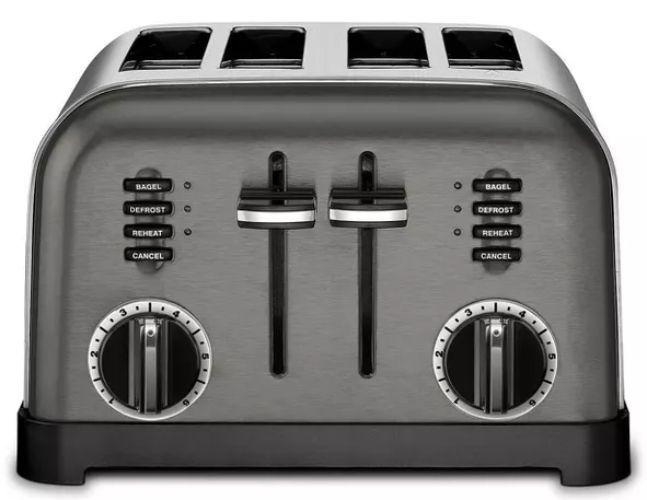Cuisinart  Classic 4-Slice Toaster (CPT-180BKS) - Black/Stainless Steel - Excellent