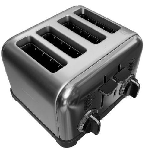 Cuisinart Classic 4-Slice Toaster, Stainless Steel/Black (Factory  Refurbished)