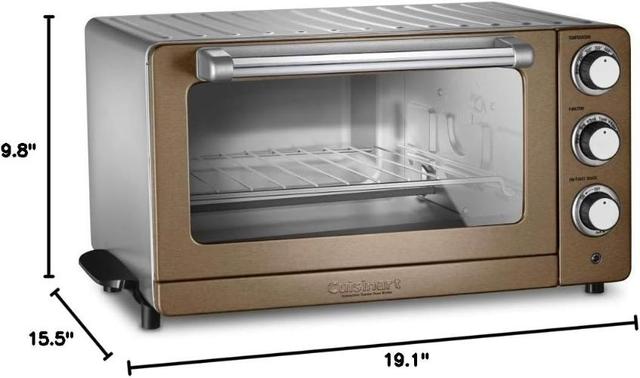 Cuisinart TOB-100 Digital Compact Toaster Oven Broiler (Silver) 