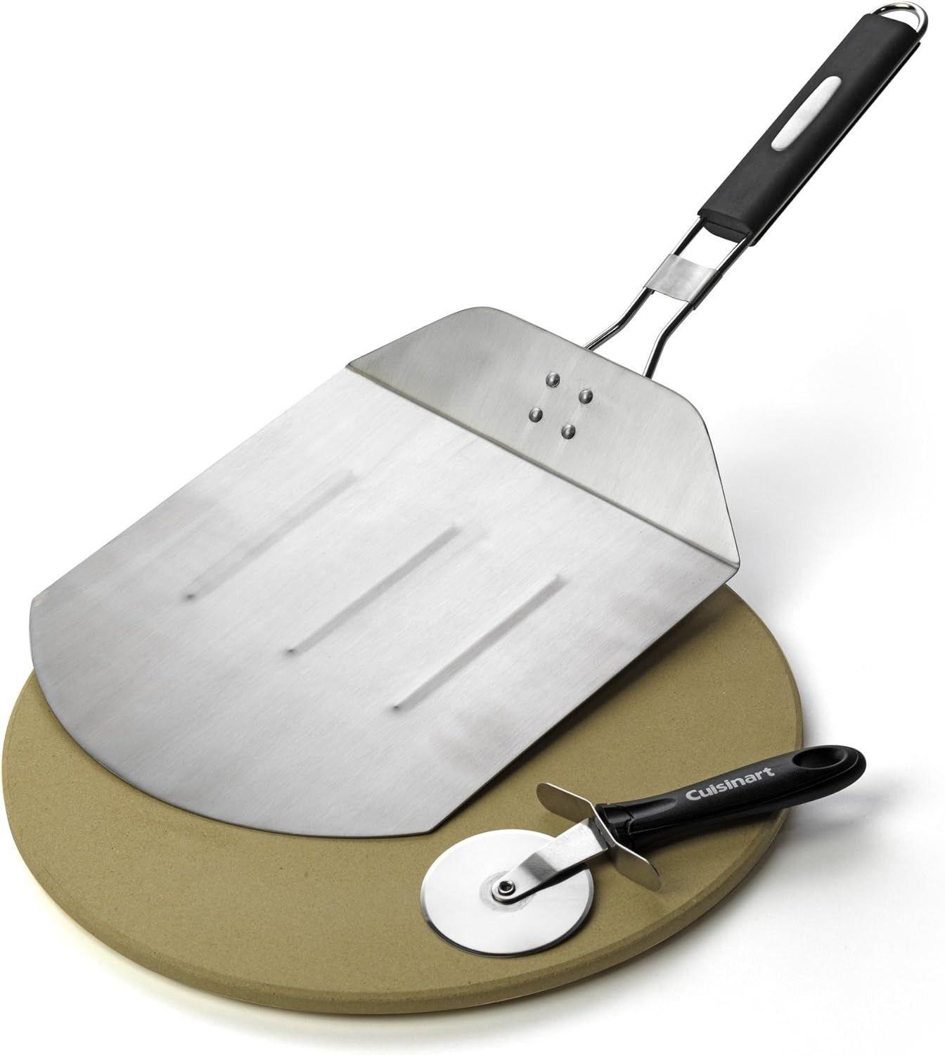 Cuisinart  CPS-445 Alfrescamore Pizza Grilling Pack - Silver - Excellent