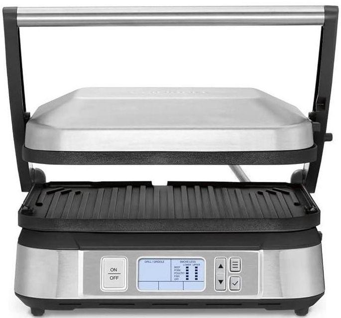 Cuisinart GR-6FR Contact Smoke-Less Mode Griddler - Silver
