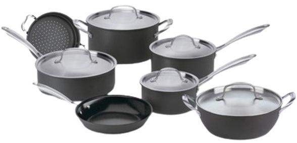 Cuisinart  GG-12 GreenGourmet Hard Anodized 12 Piece Set - Black - Excellent