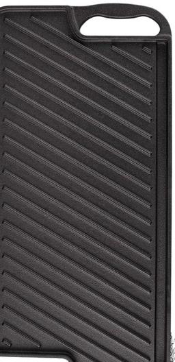 Cuisinel Cast Iron Large 2 Sided Griddle CGPD-20-10 - Black