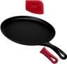 Cuisinel Cast Iron Round Griddle - 10.5 In  C10-RG - Black