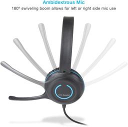 Cyber Acoustics AC-5008 USB Stereo Headset - Black