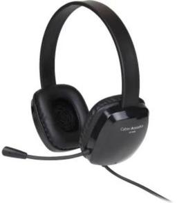 Cyber Acoustics Stereo Headset with Single Plug - Black