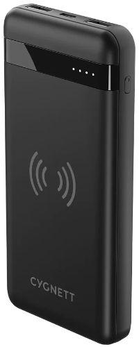 Cygnett ChargeUp Swift 10K mAh Wireless Power Bank - Black