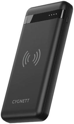 Cygnett ChargeUp Swift 10K mAh Wireless Power Bank - Black