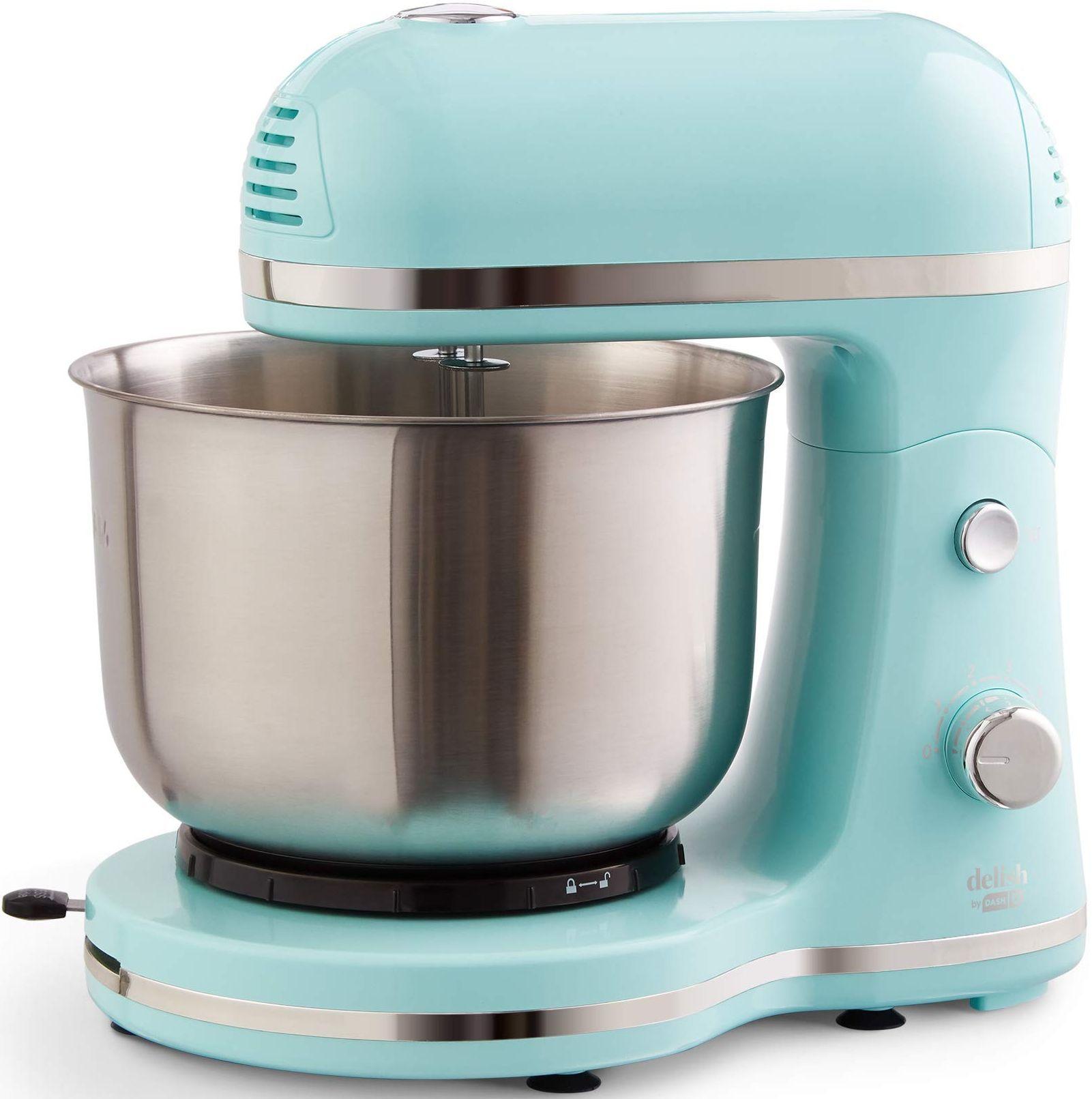 Dash  Compact Stand Mixer 3.5 Quart Beaters - Blue - Excellent