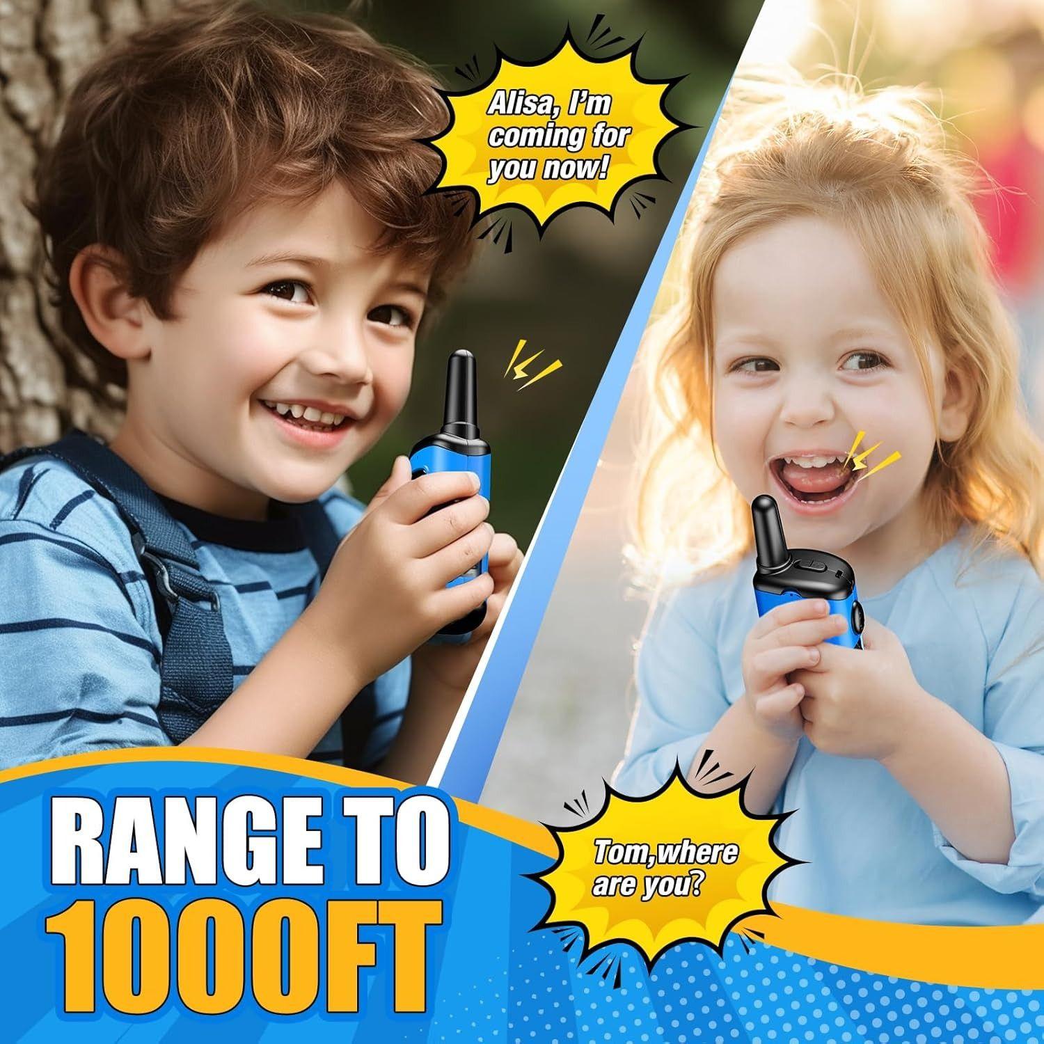 DASTION-99 Walkie Talkies Toys for Kids 2 Pack - Blue