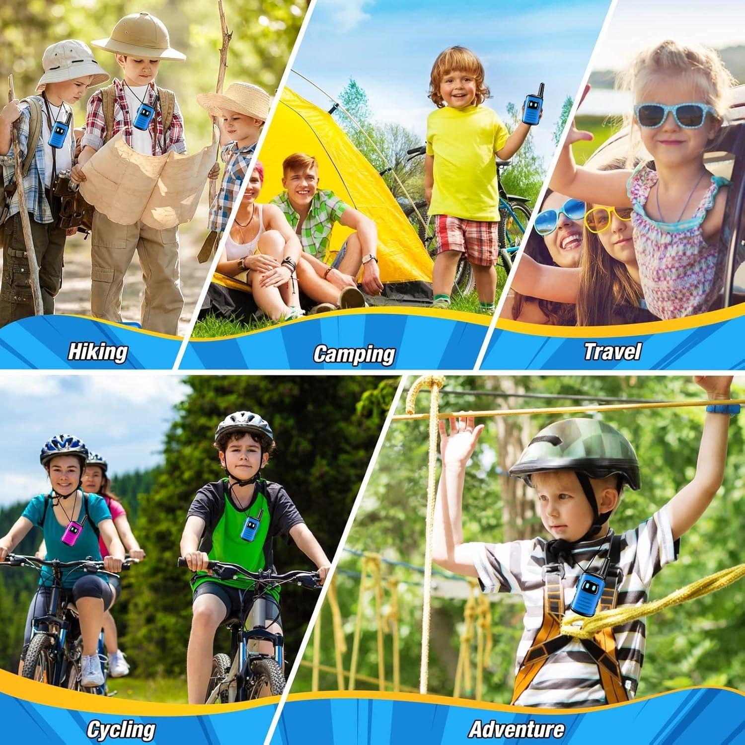 DASTION-99 Walkie Talkies Toys for Kids 2 Pack - Blue