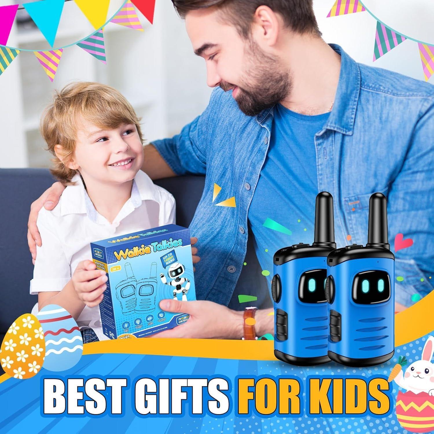 DASTION-99 Walkie Talkies Toys for Kids 2 Pack - Blue