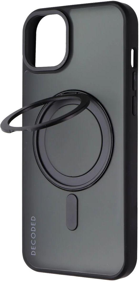 Decoded  360 Loop Stand Back Cover Case with MagSafe for iPhone 15 Plus - Black - Excellent