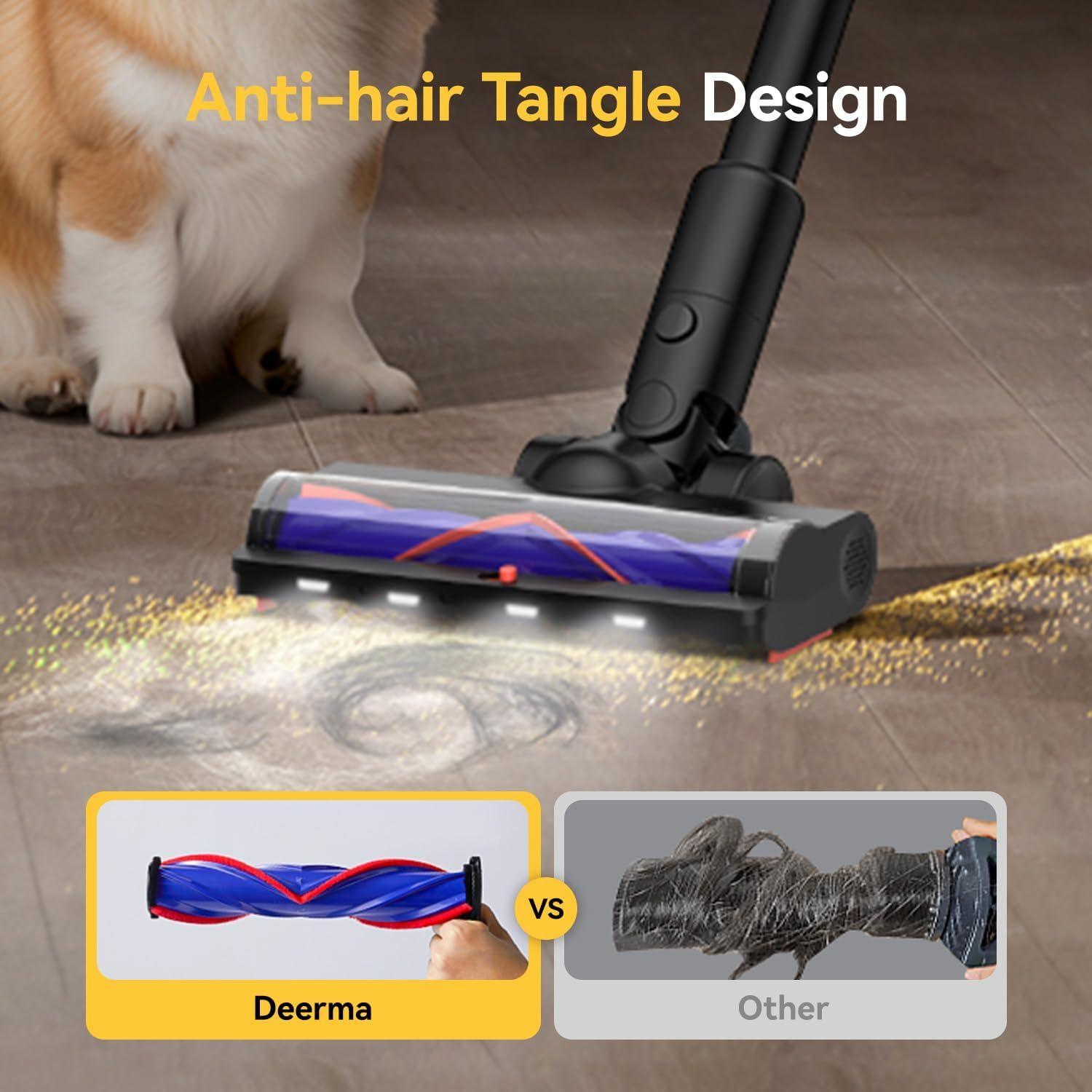 Deerma Cordless Vacuum Cleaner DEM-T50Station - Black/Red