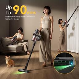 Deerma Cordless Vacuum Cleaner DEM-T50Station - Black/Red