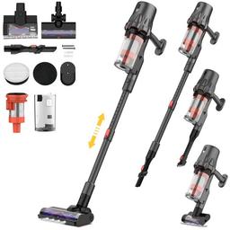 Deerma T30 Cordless Wet & Dry Vacuum Cleaner - Black/Red