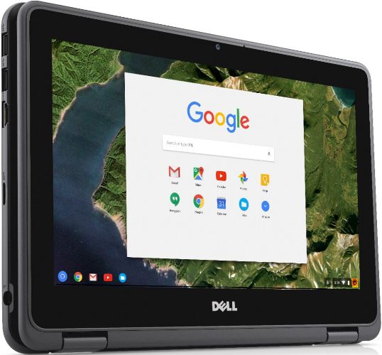 Dell Chromebook 11 3189 2-in-1 Laptop 11.6" - Black - Intel Celeron N3060 1.6GHz - 4GB RAM - 16GB